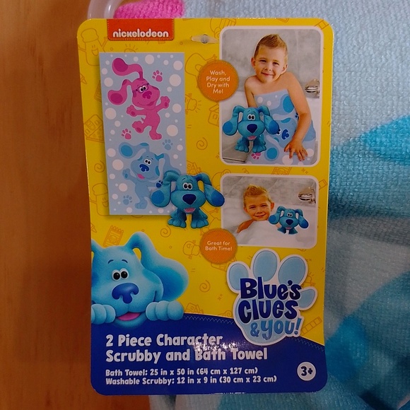 Blue's Clues Scrubby Figure Doll and Bath Towel Set - Picture 4 of 8